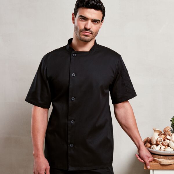 Premier Essential Short Sleeve Chef's Jacket Thumbnail