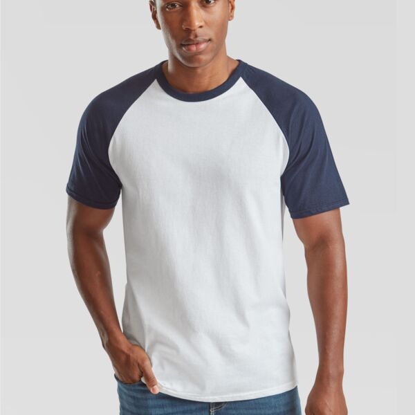 Men's Valueweight Short Sleeve Baseball T-Shirt Thumbnail