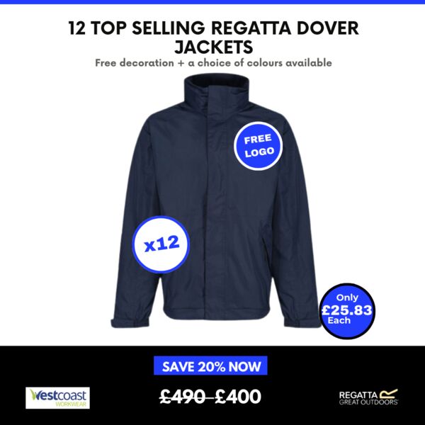 12 x Dover Jackets + Free Left Chest Logo Thumbnail