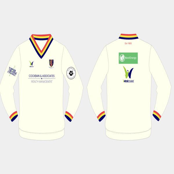 Formby CC - White Long Sleeve Playing Jumper  Thumbnail