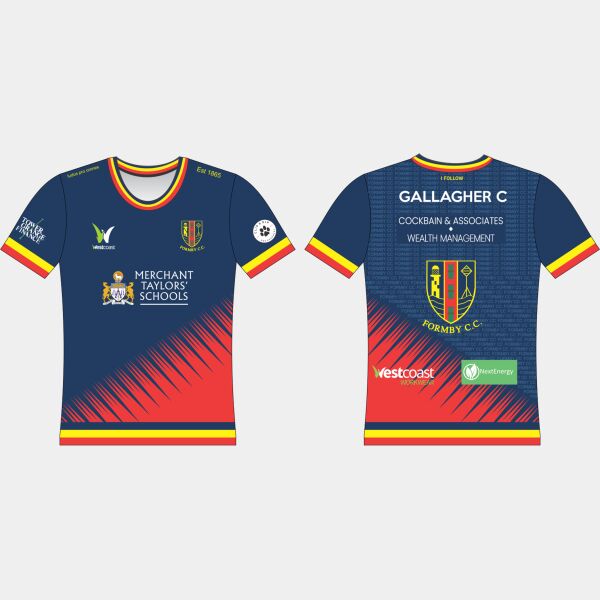 Formby CC - T20 Short Sleeve Playing Shirt - Youth Sizes Thumbnail