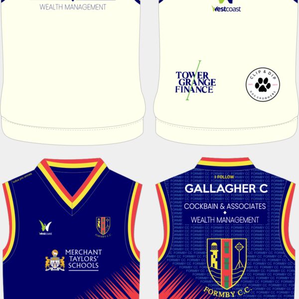 Formby CC - T20 Sleeveless Reversible Jumper - Youth Sizes Thumbnail