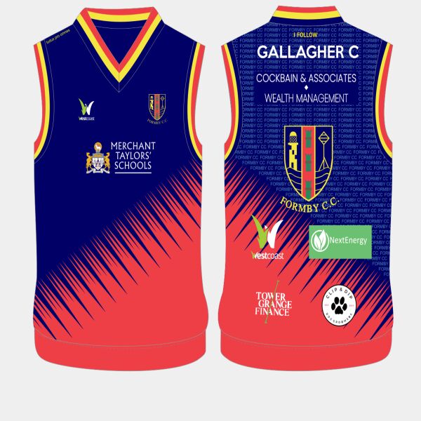Formby CC - T20 Sleeveless Playing Jumper - Youth Sizes Thumbnail